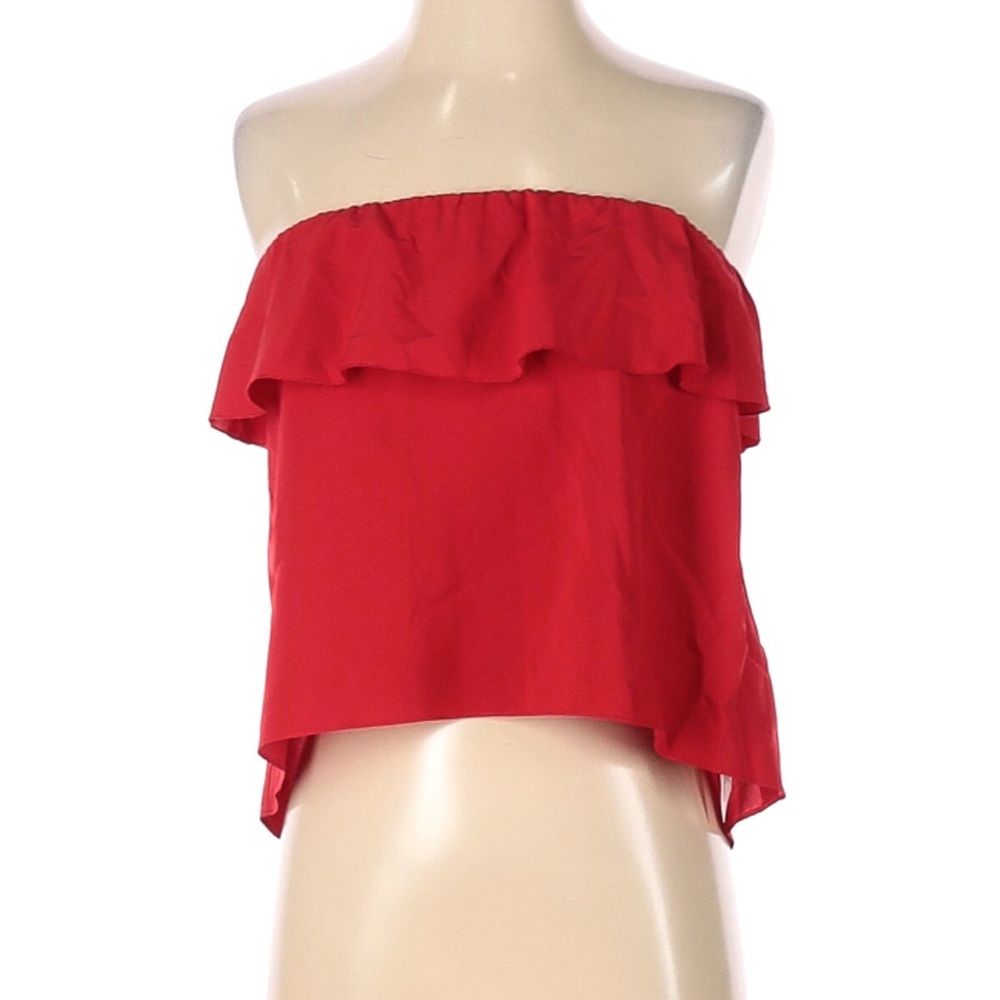 Flowy strapless tube top